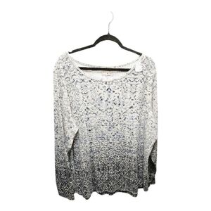 Liz Claiborne Blue and White Long Sleeve Top